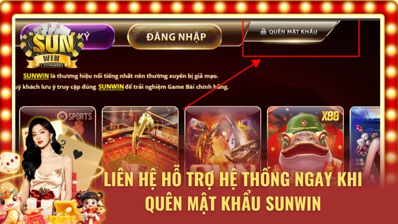 Hỗ trợ nhanh khi quên mật khẩu cực tiện lợi 