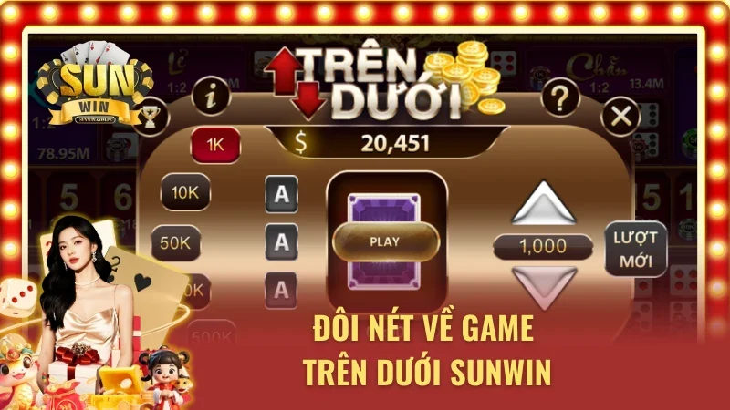 Thông tin cần biết về mini game Trên Dưới 