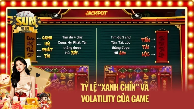 Tỷ lệ “Xanh chín” và Volatility của game Nổ hũ ông đồ