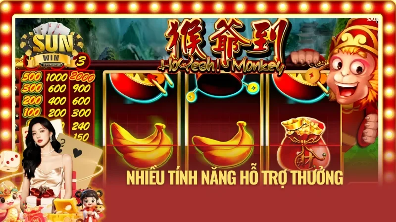 Các tính năng hỗ trợ thưởng của Nổ Hũ Tây Du Thần Khí Sunwin